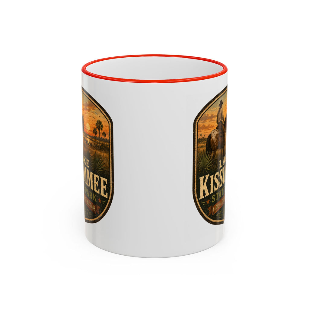 Lake Kissimmee Sunset Mug — Accent Rim & Handle 11oz/15oz