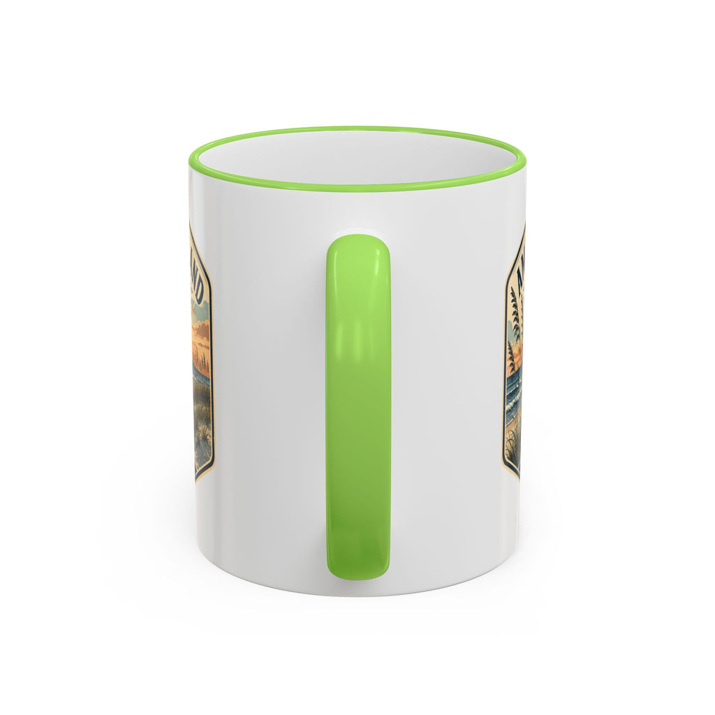Amelia Island Vintage Mug — Accent Rim & Handle 11oz/15oz
