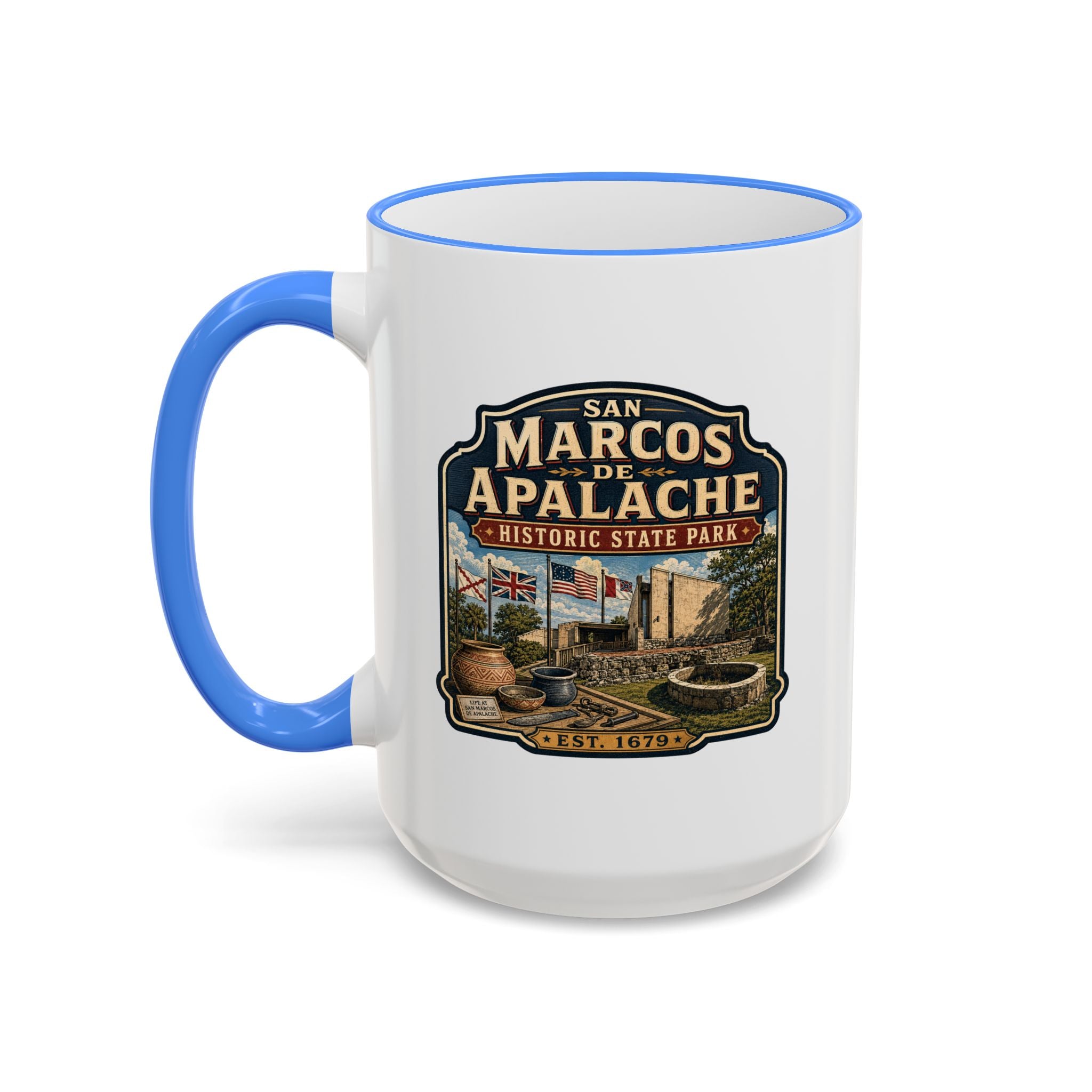 San Marcos de Apalache Accent Rim & Handle 11oz/15oz