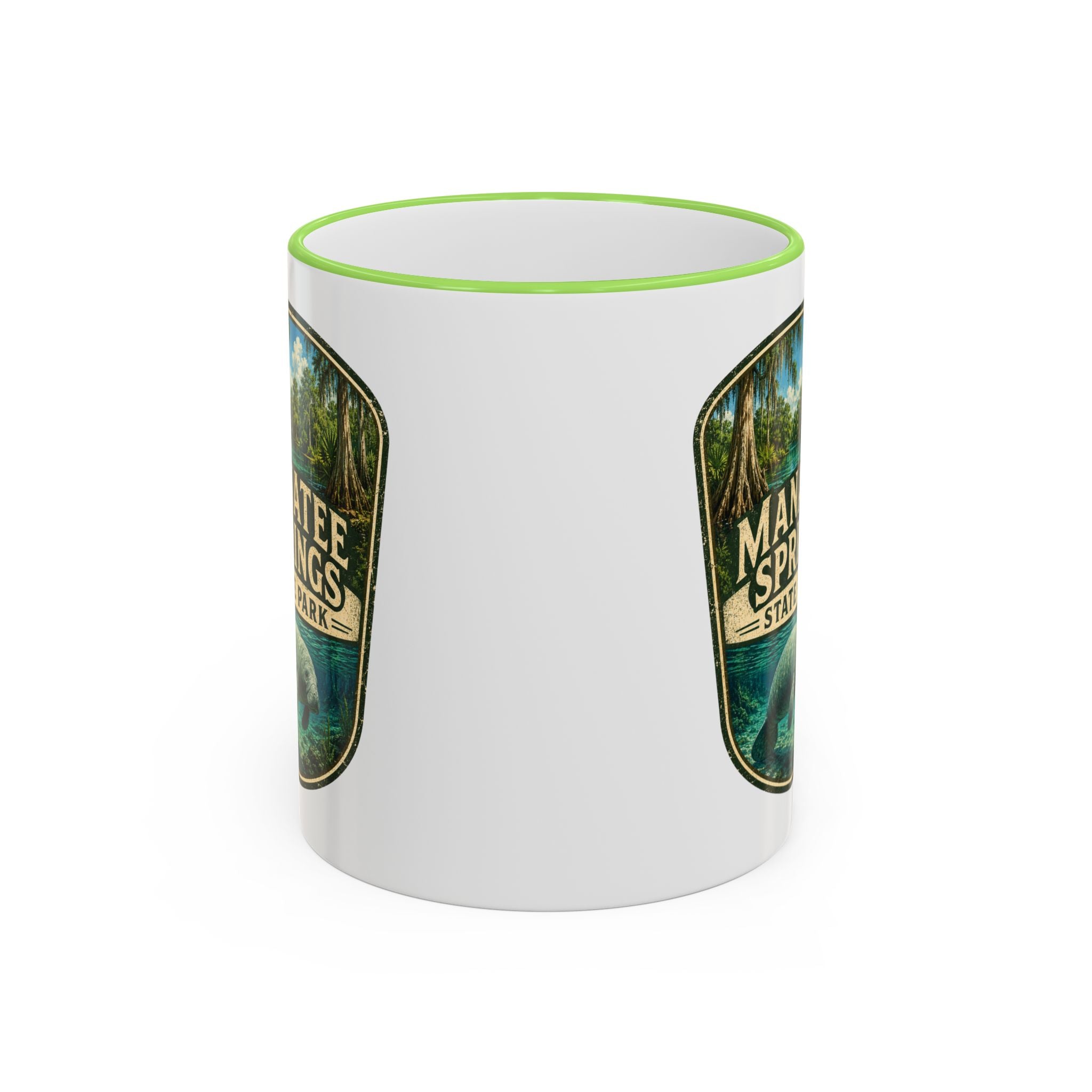 Manatee Springs Manatee Mug — Accent Rim & Handle 11oz/15oz