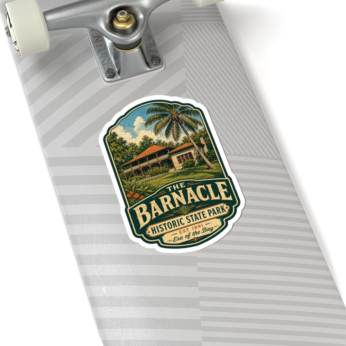 Barnacle Historic State Park Sticker — Vintage Travel Laptop Decal