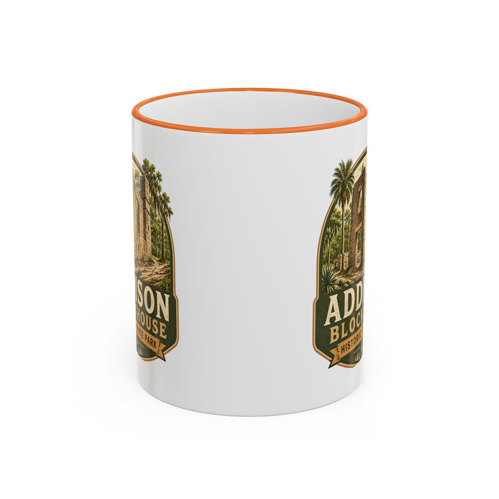 Addison Blockhouse Vintage Mug — Accent Rim & Handle 11oz/15oz
