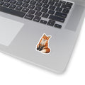Red Fox Sticker — Realistic Decal