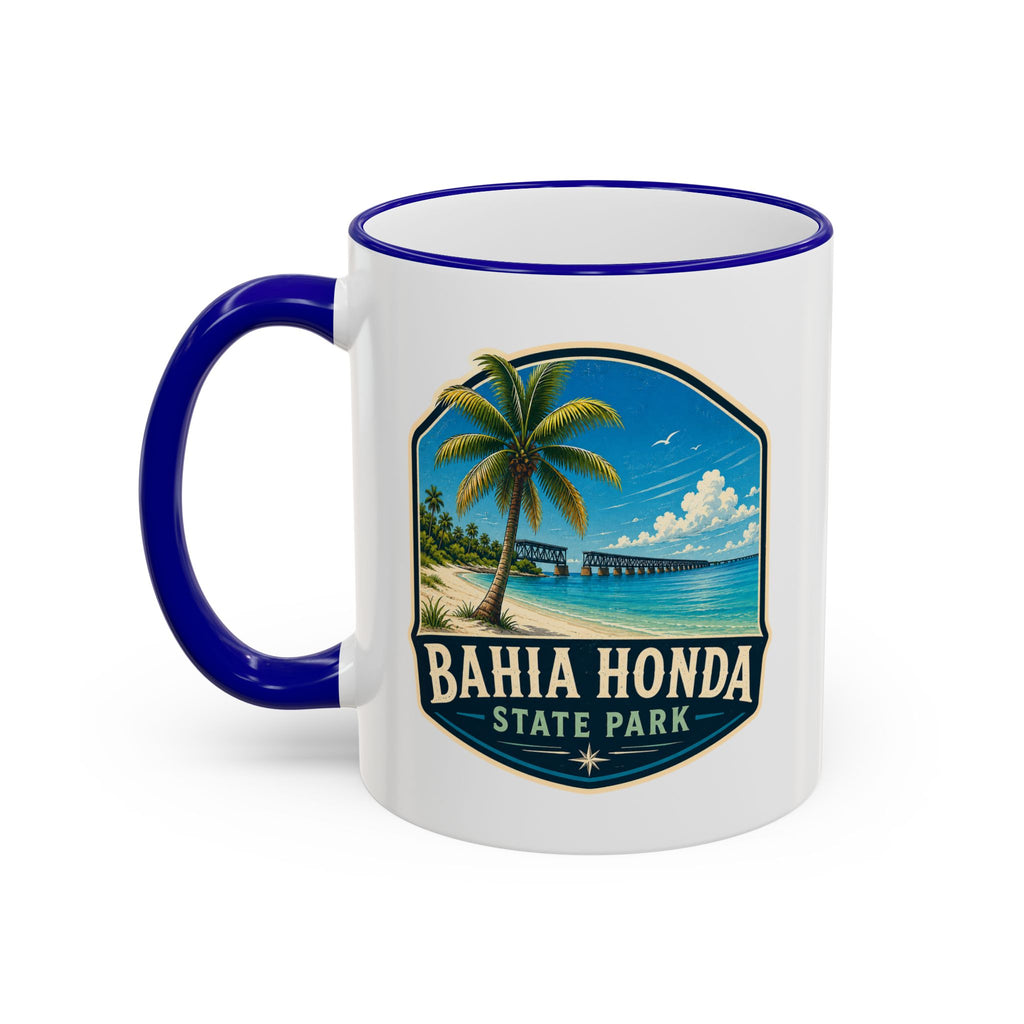 Bahia Honda Vintage Mug — Accent Rim & Handle 11oz/15oz