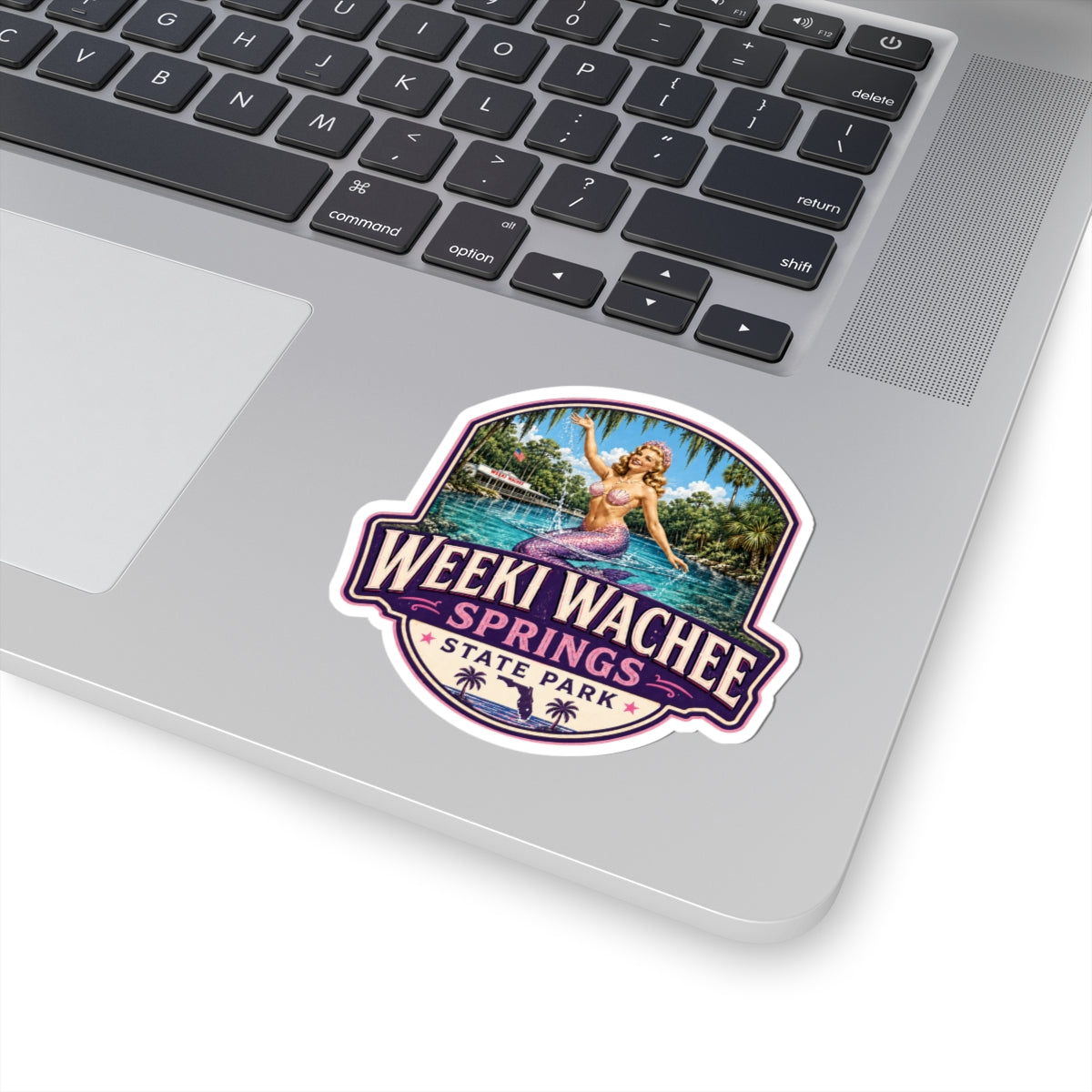 Weeki Wachee Springs State Park Mermaid Sticker — Vintage Florida Travel Decal