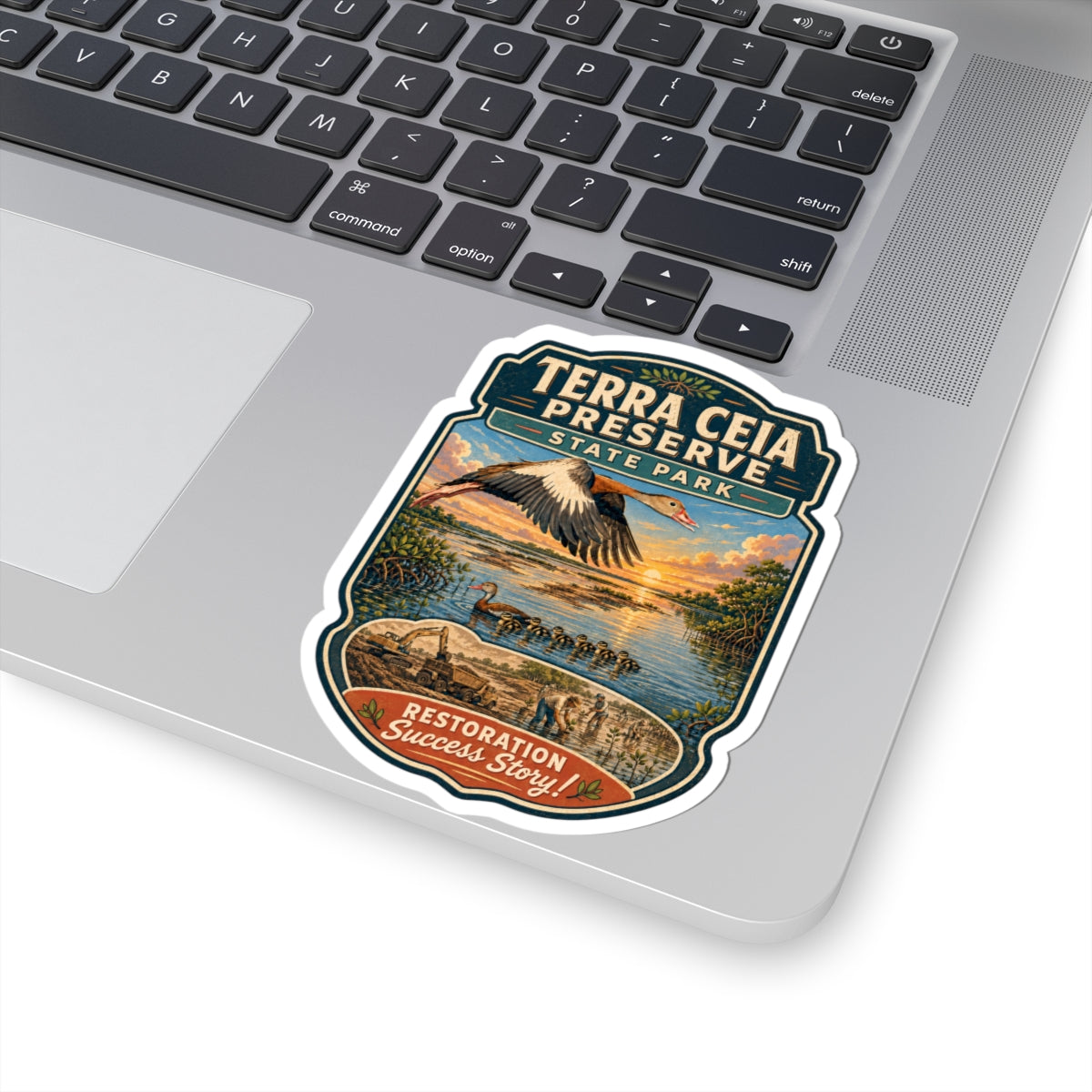 Terra Ceia Preserve Sticker — Vintage State Park Wildlife Decal