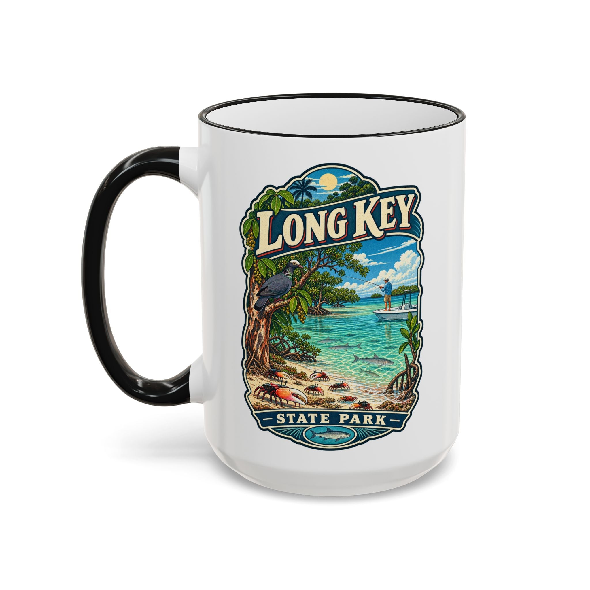 Long Key Accent Rim & Handle 11oz/15oz