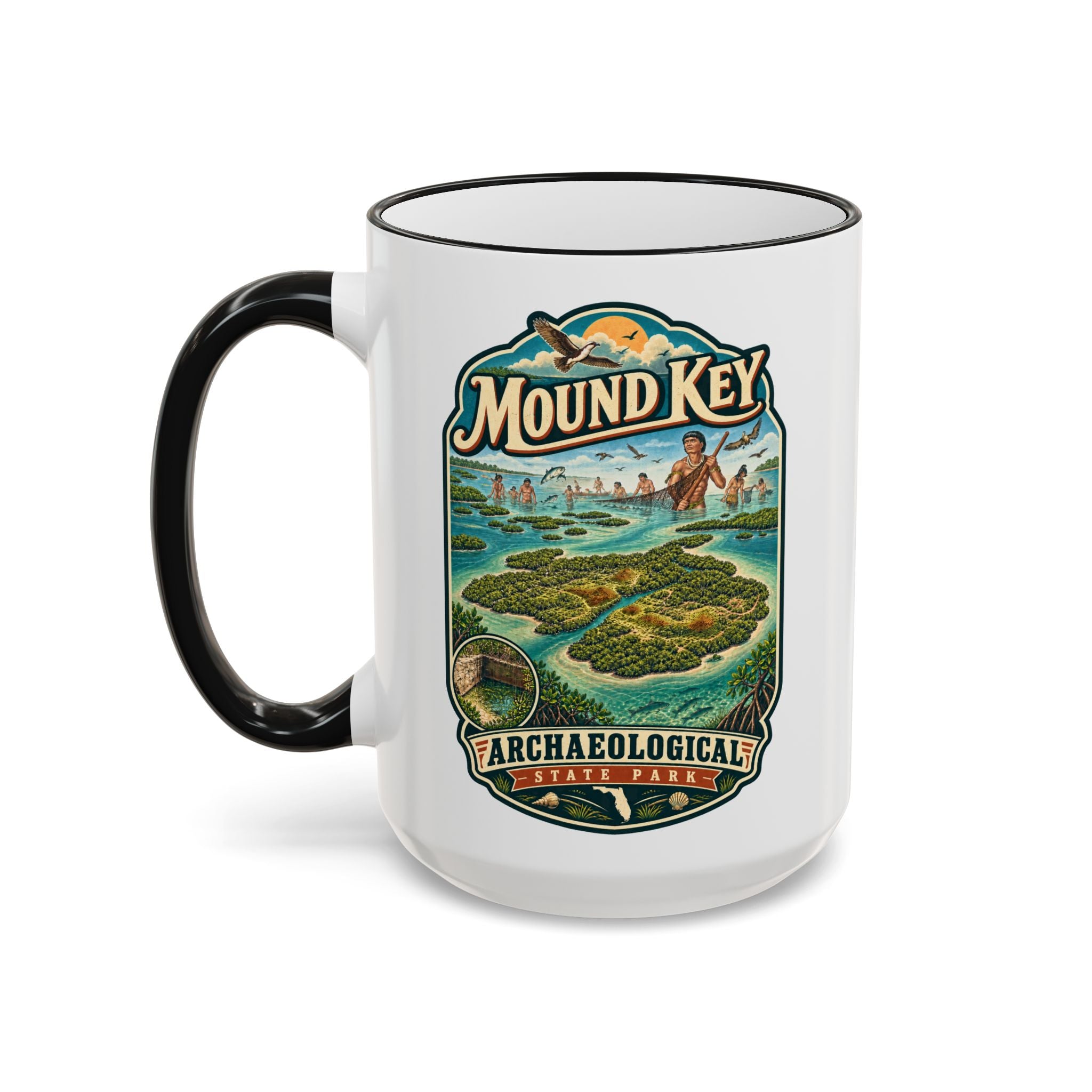 Mound Key Accent Rim & Handle 11oz/15oz
