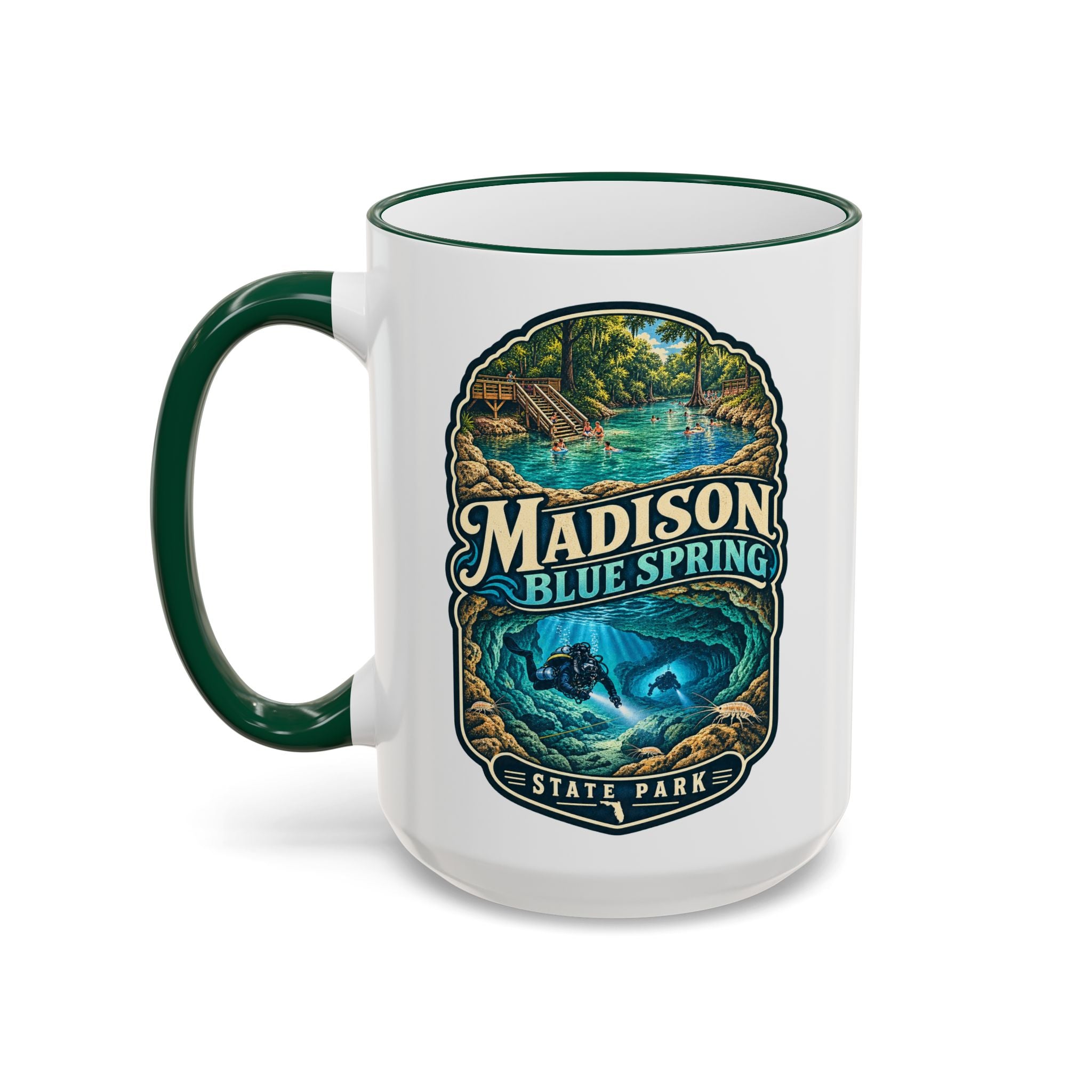 Madison Blue Spring Accent Rim & Handle 11oz/15oz