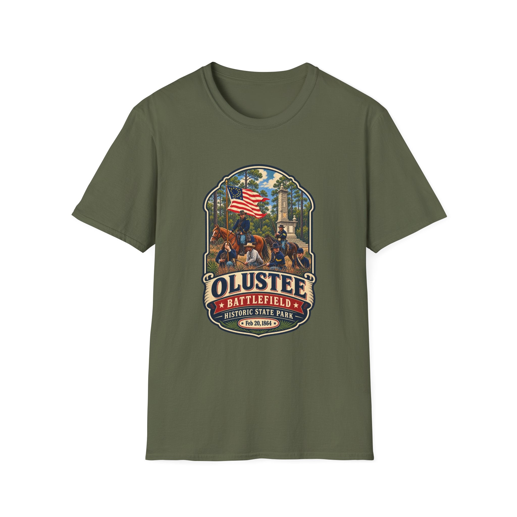 Olustee Battlefield- Retro Tee