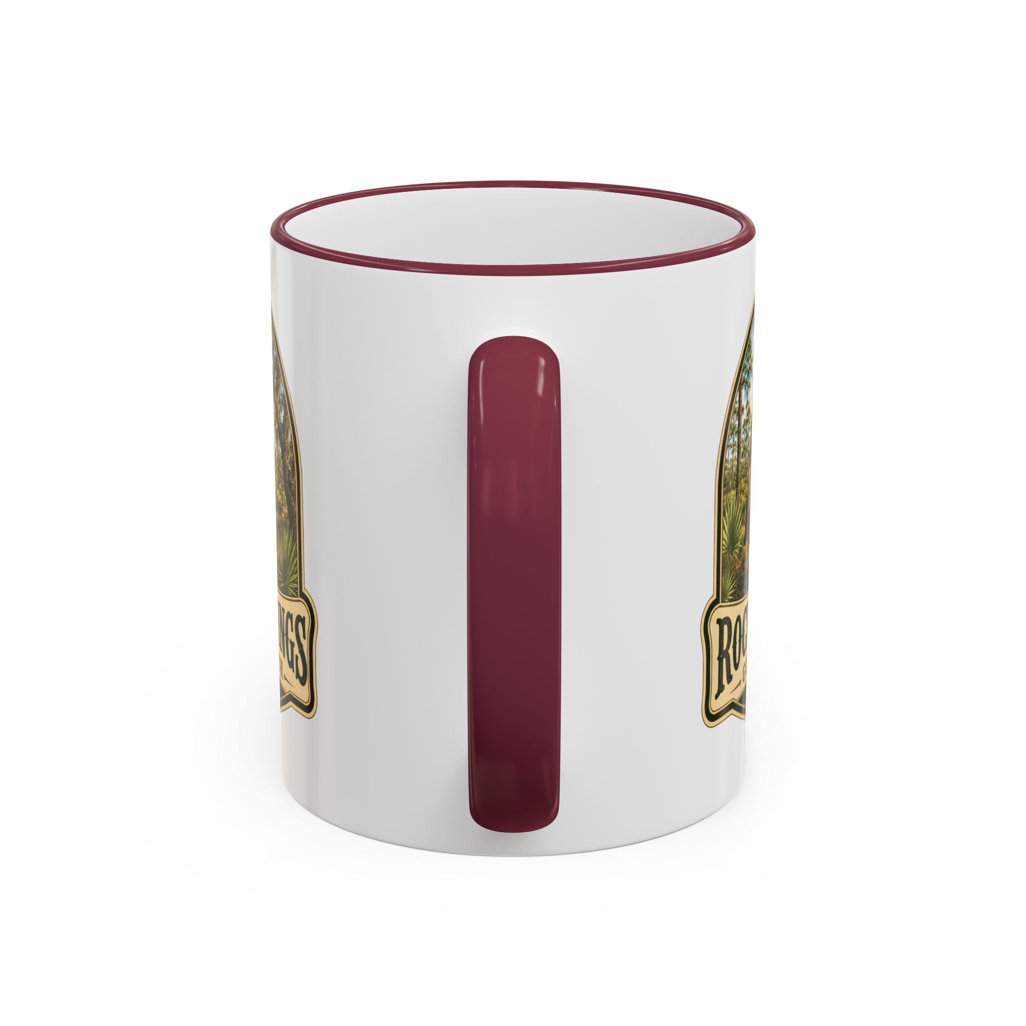 Rock Springs Guest Ranch Vintage Mug — Accent Rim & Handle 11oz/15oz