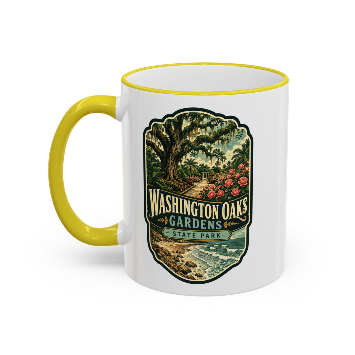Washington Oaks Mug — Accent Rim & Handle 11oz/15oz