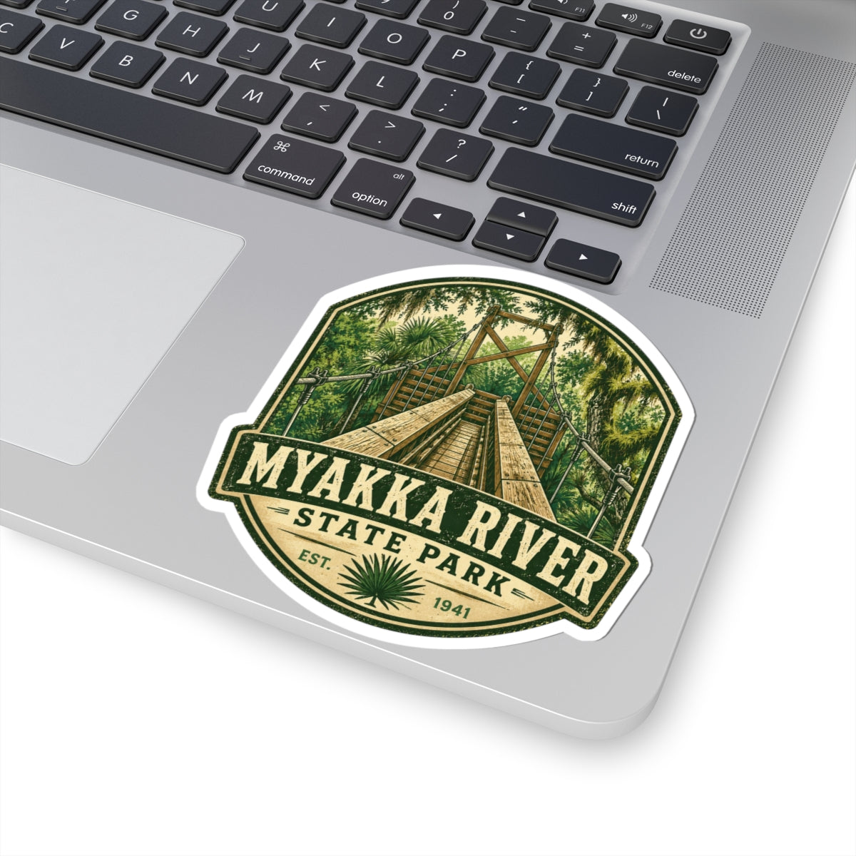 Myakka River State Park Sticker — Vintage Boardwalk Nature Decal