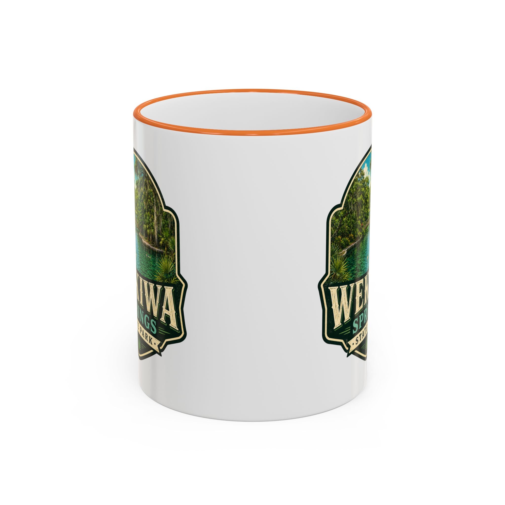 Wekiwa Springs Vintage Mug — Accent Rim & Handle 11oz/15oz