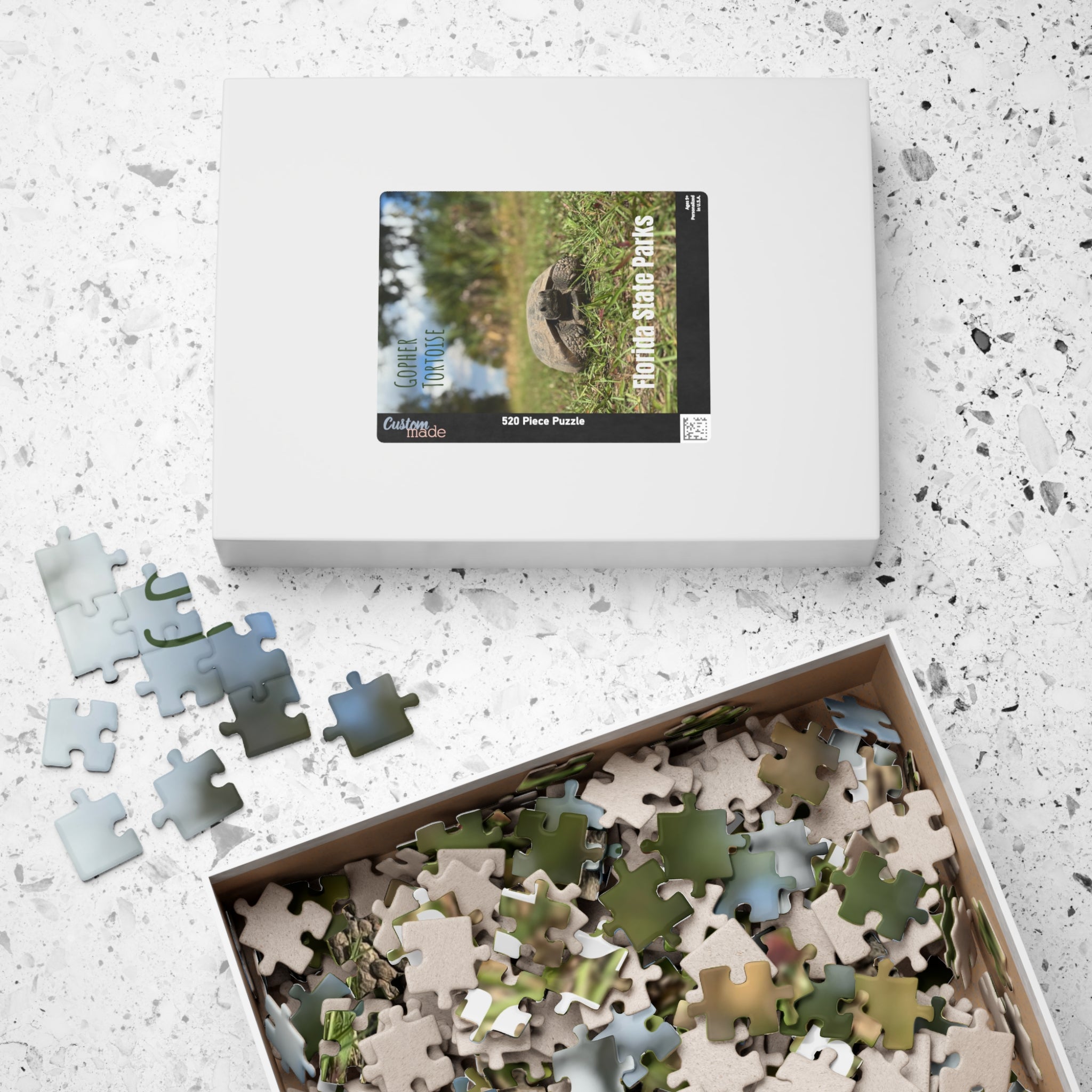 Gopher Tortoise Puzzle - Customizable 520/1014-Pieces