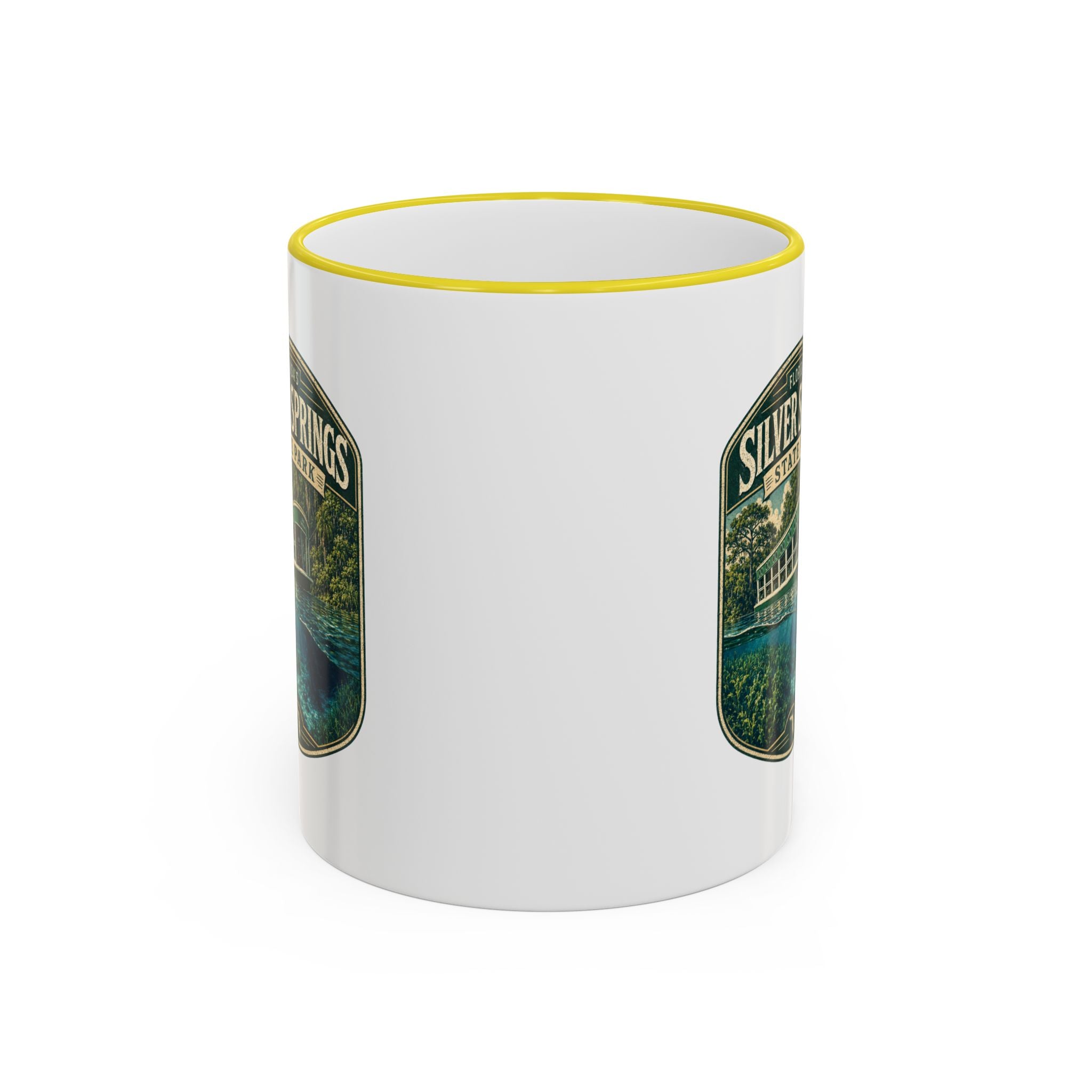 Silver Springs Vintage Mug — Accent Rim & Handle 11oz/15oz