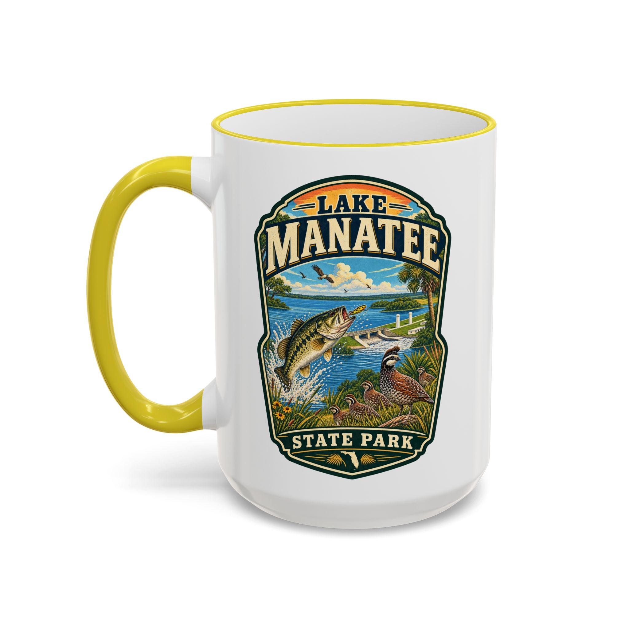 Lake Manatee Accent Rim & Handle 11oz/15oz
