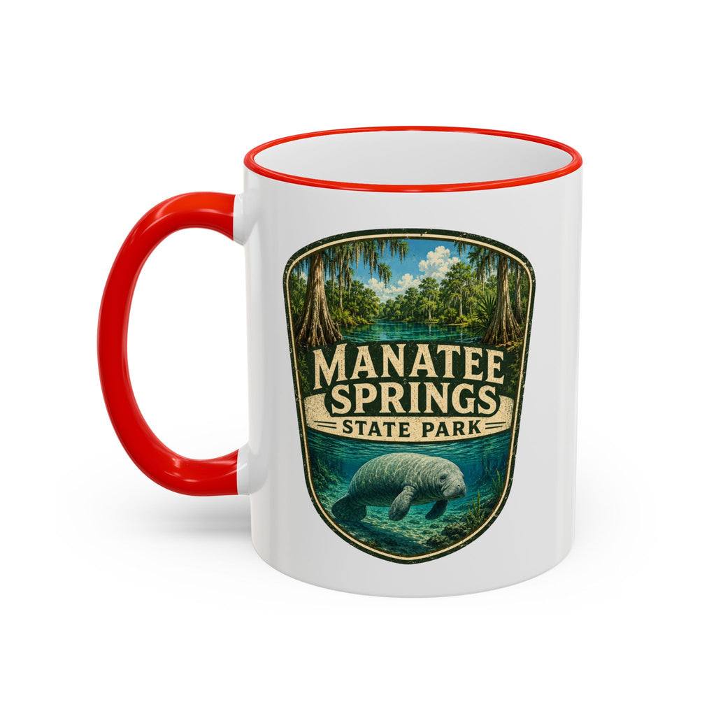 Manatee Springs Manatee Mug — Accent Rim & Handle 11oz/15oz