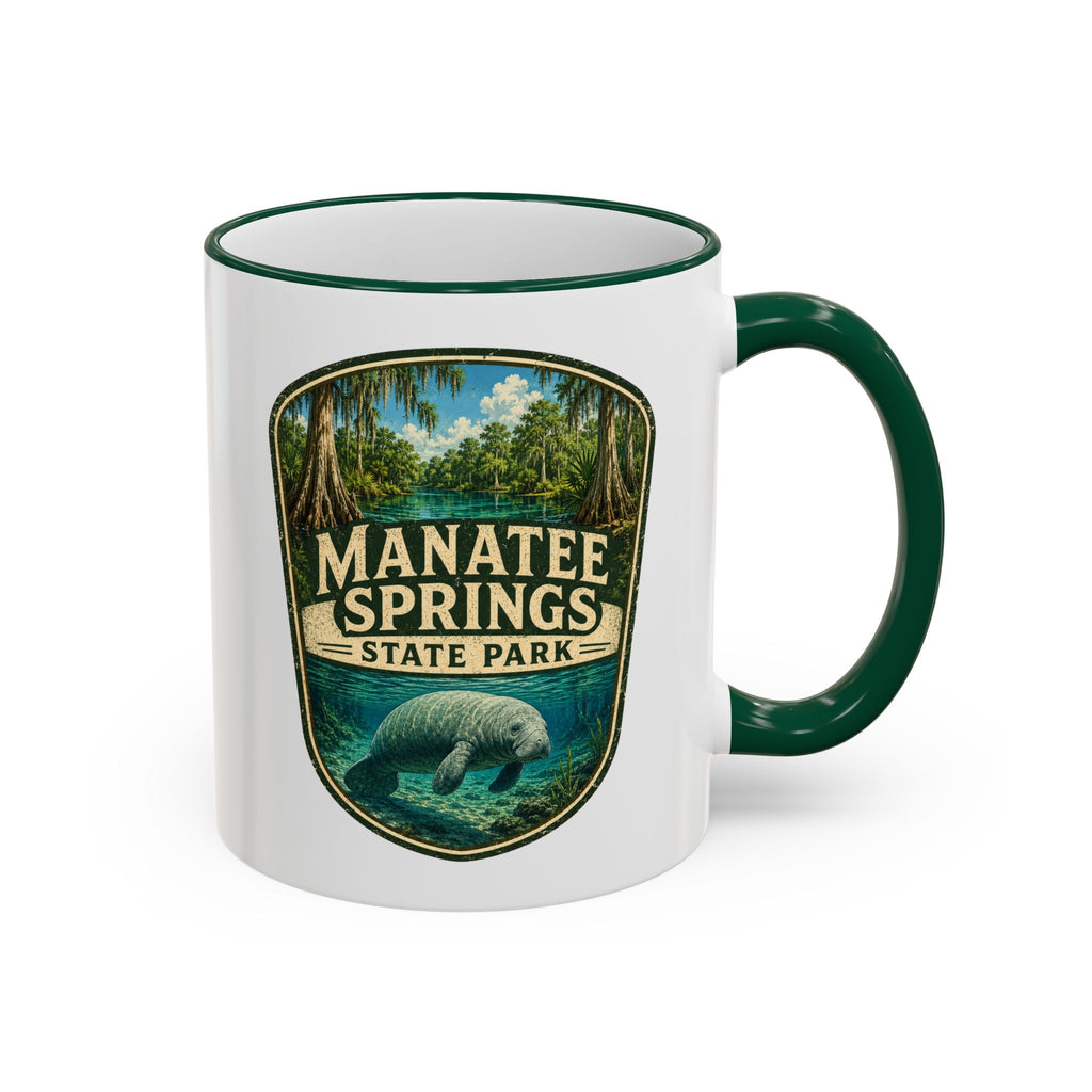 Manatee Springs Manatee Mug — Accent Rim & Handle 11oz/15oz