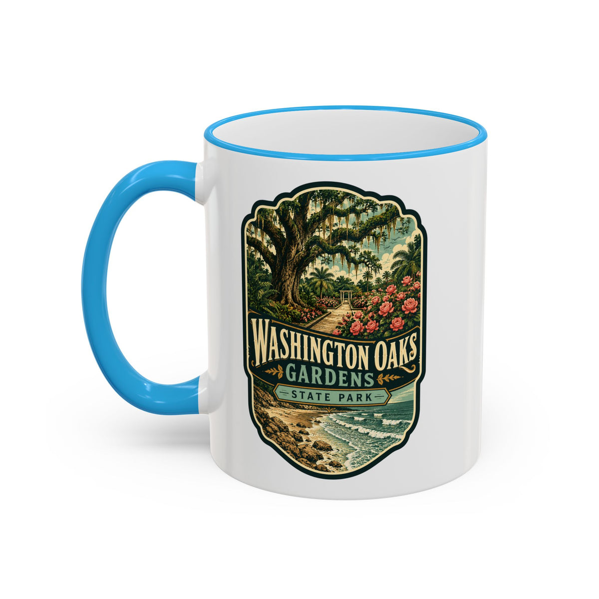 Washington Oaks Mug — Accent Rim & Handle 11oz/15oz