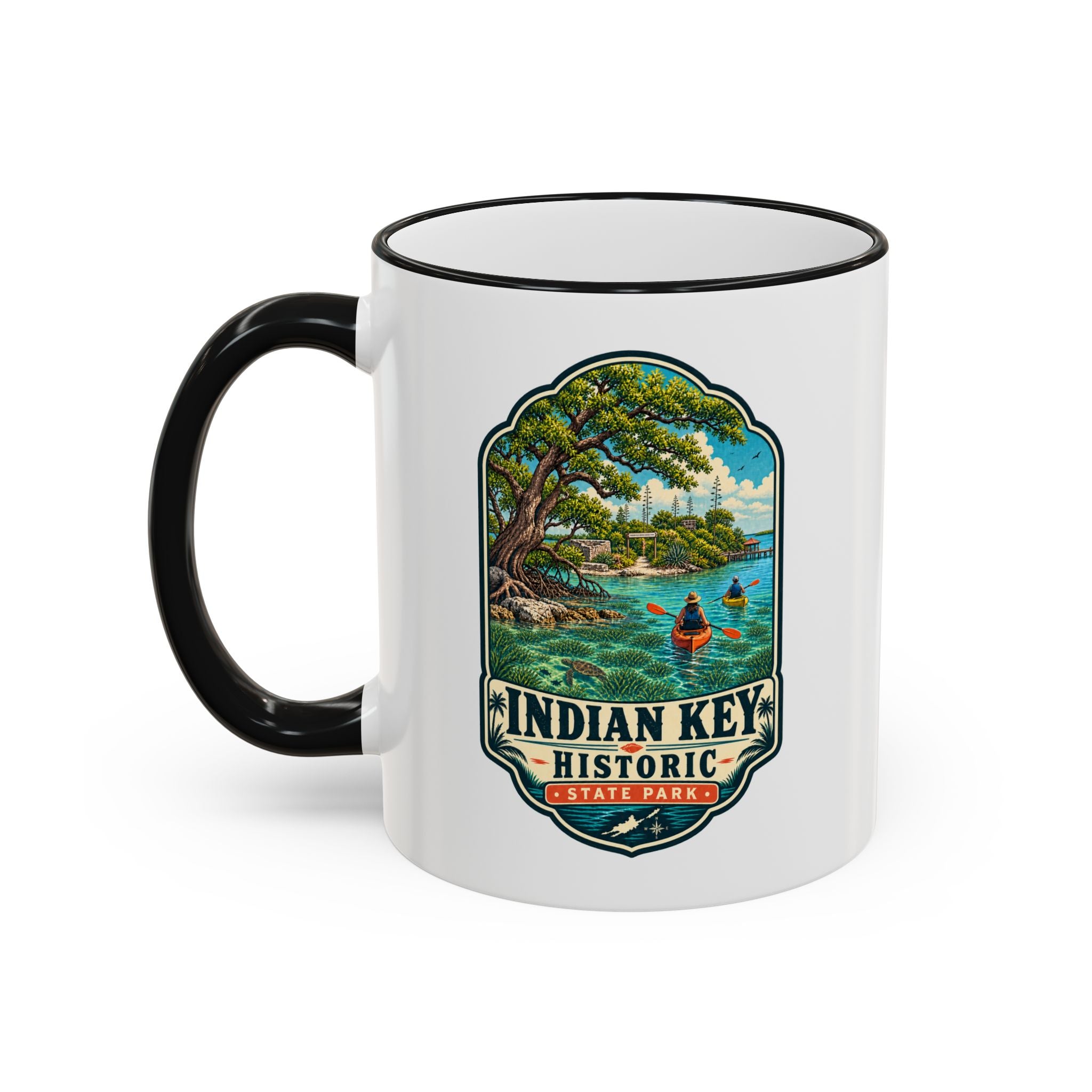 Indian Key Accent Rim & Handle 11oz/15oz