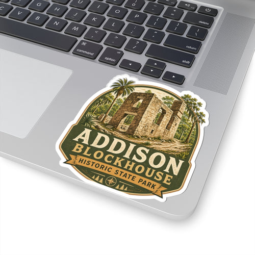Addison Blockhouse Historic State Park Sticker — Vintage Ruins Travel Decal