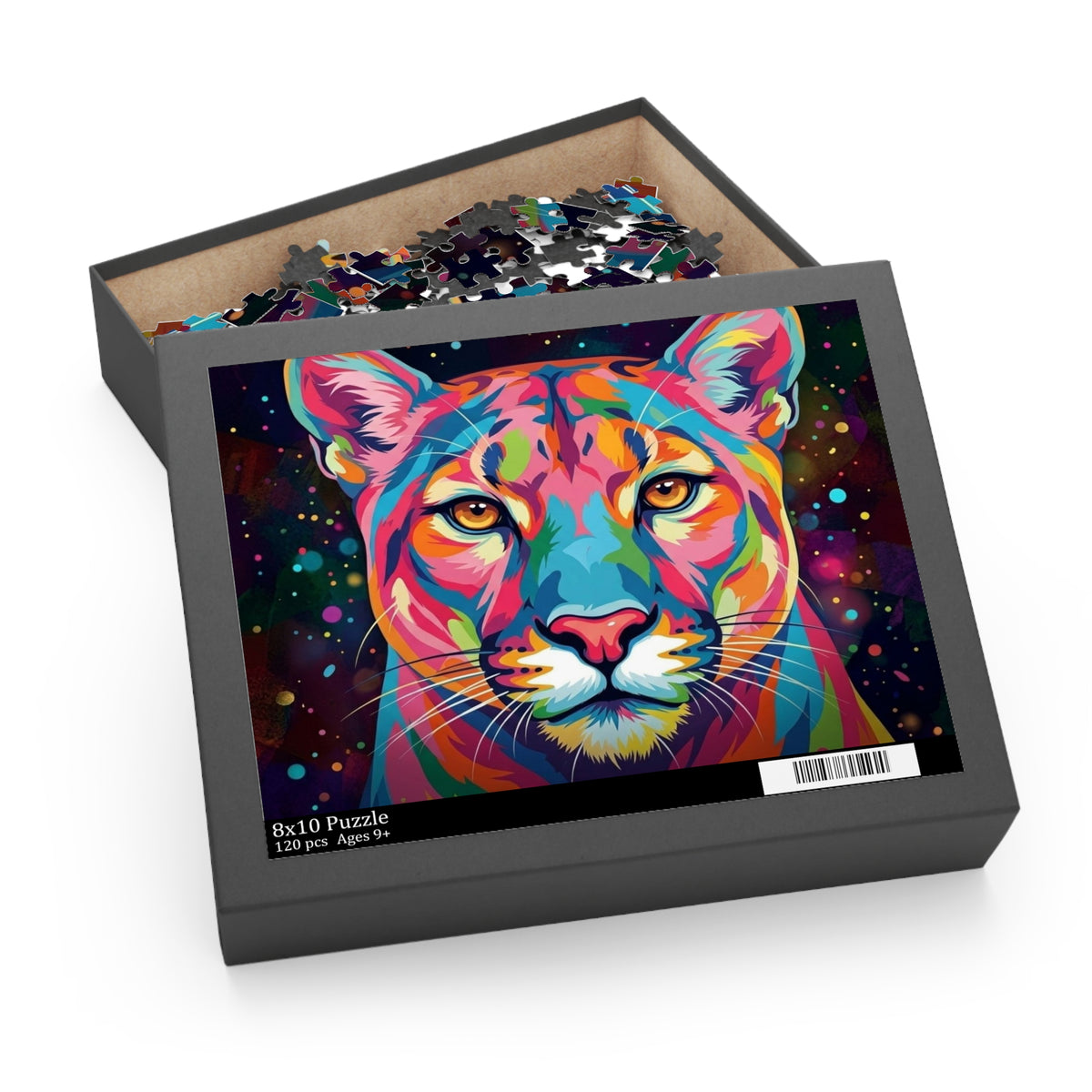 Rainbow Florida Panther Jigsaw Puzzle (120/252/500 pcs)