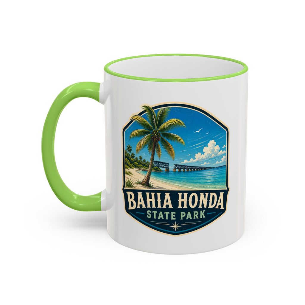 Bahia Honda Vintage Mug — Accent Rim & Handle 11oz/15oz