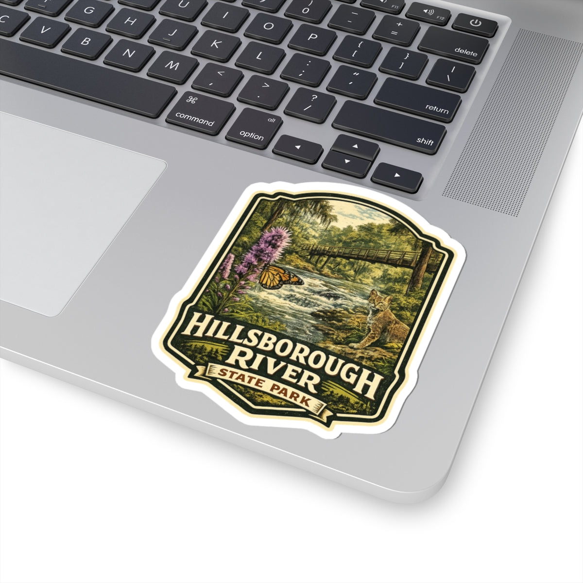 Hillsborough River State Park Sticker — Vintage Nature Park Emblem