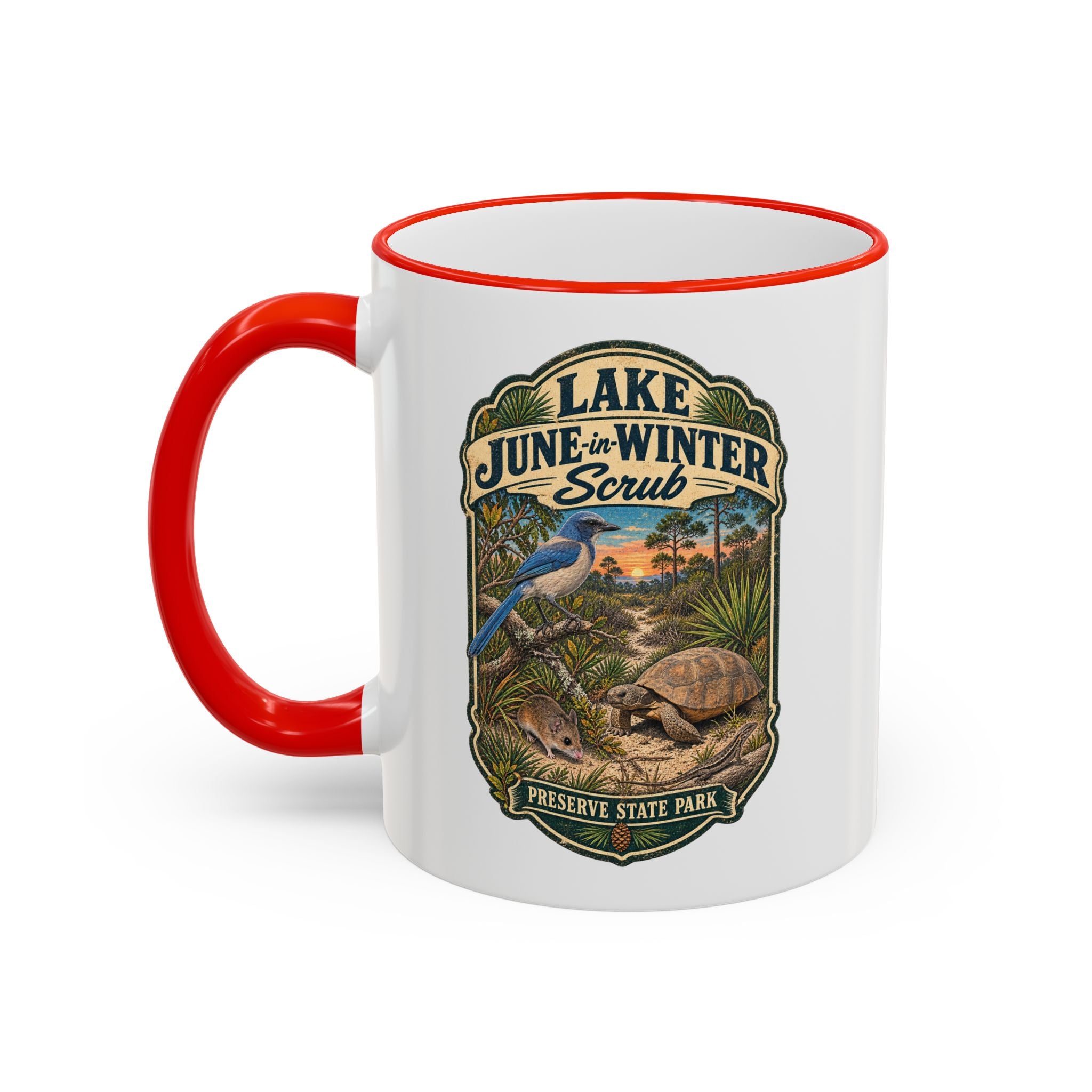 Lake June-in-Winter Accent Rim & Handle 11oz/15oz