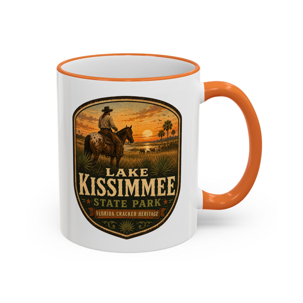 Lake Kissimmee Sunset Mug — Accent Rim & Handle 11oz/15oz