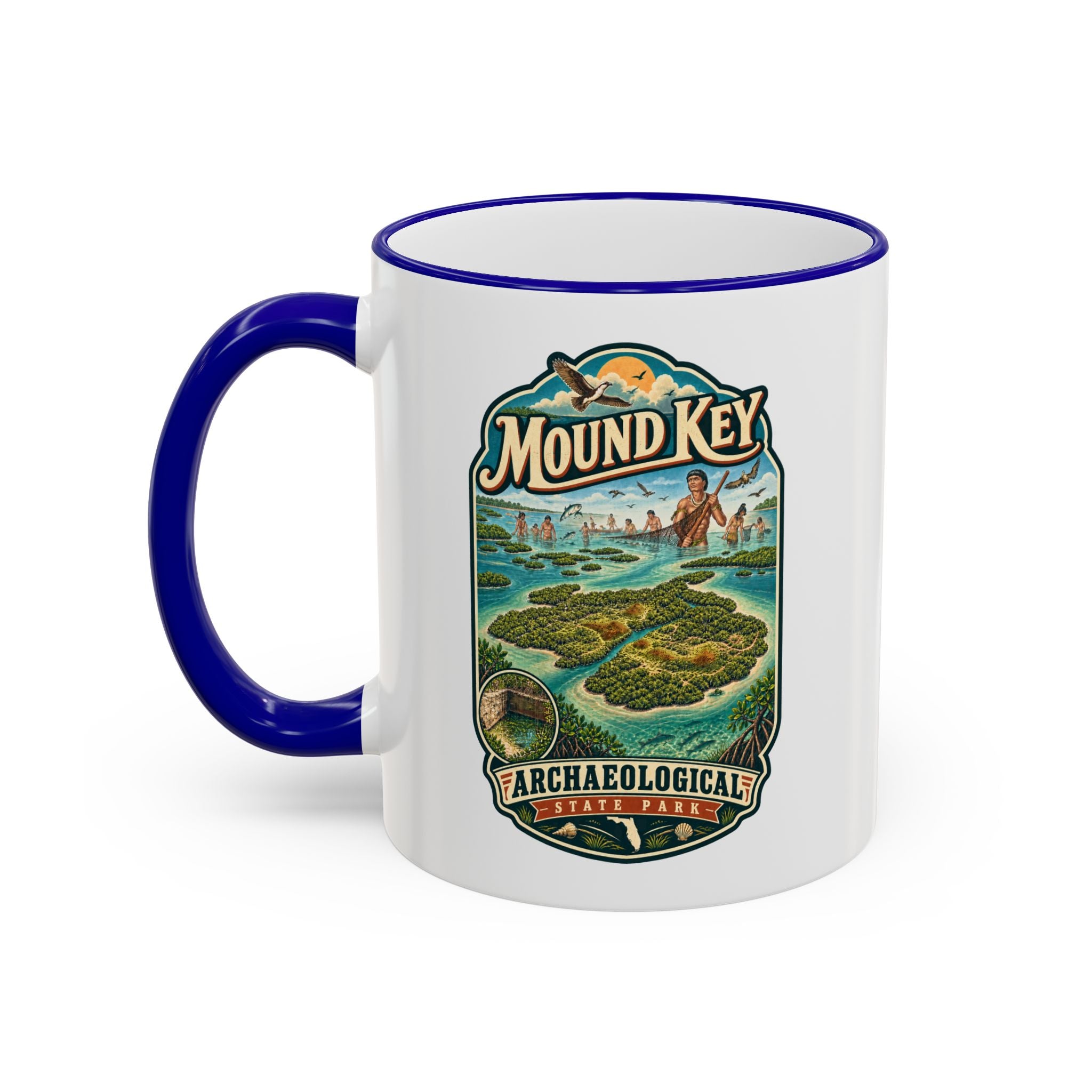 Mound Key Accent Rim & Handle 11oz/15oz