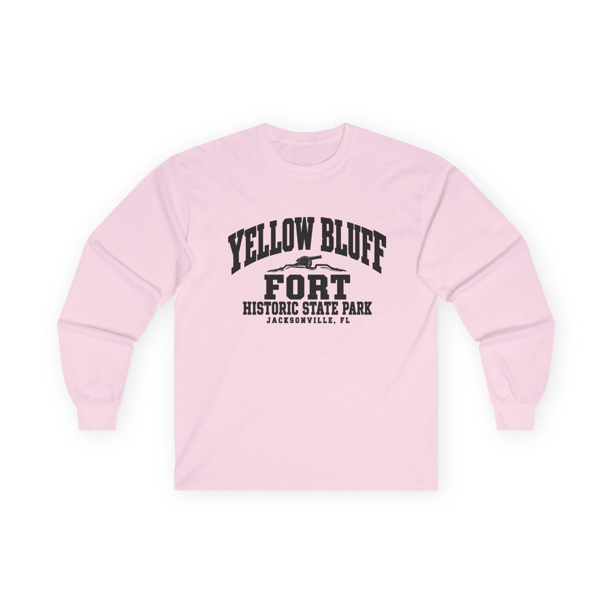 Yellow Bluff Fort Historic State Park Logo- Long Sleeve Tee