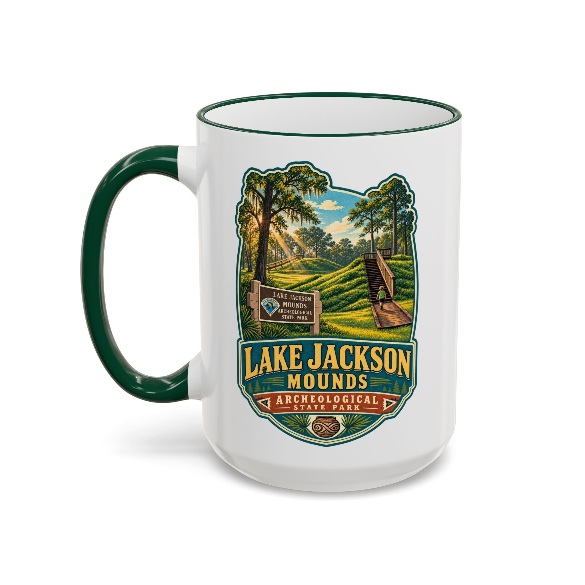 Lake Jackson Mounds Accent Rim & Handle 11oz/15oz