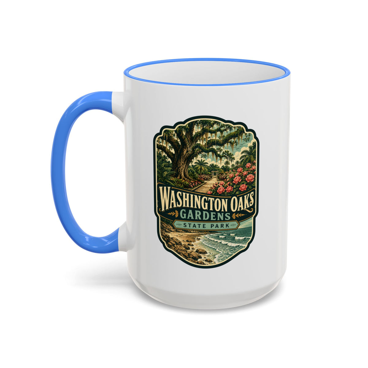 Washington Oaks Mug — Accent Rim & Handle 11oz/15oz