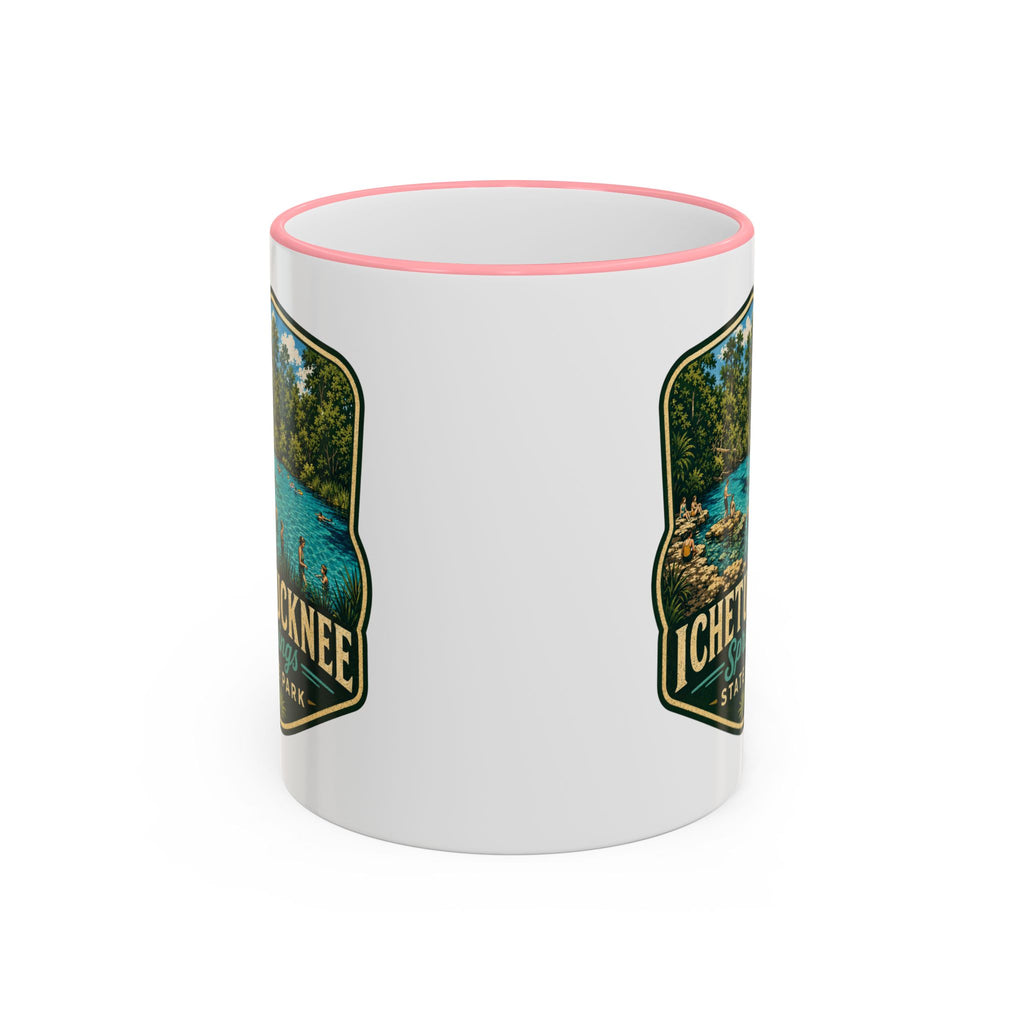 Ichetucknee Springs Vintage Mug — Accent Rim & Handle 11oz/15oz