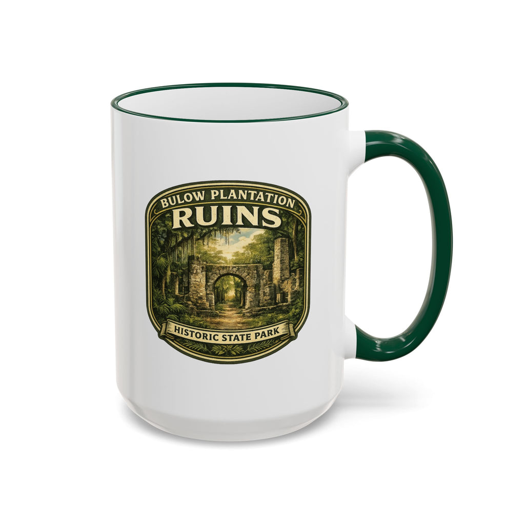 Bulow Ruins Vintage Mug — Accent Rim & Handle 11oz/15oz