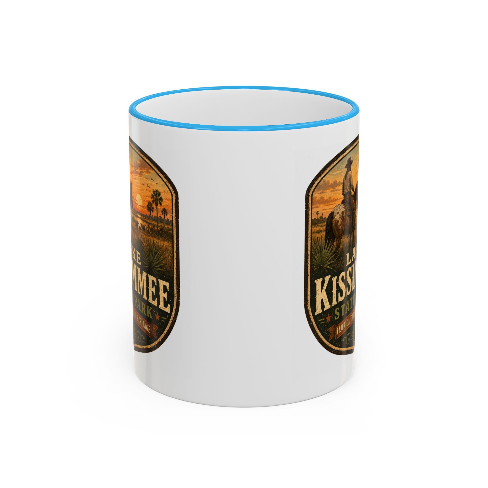 Lake Kissimmee Sunset Mug — Accent Rim & Handle 11oz/15oz