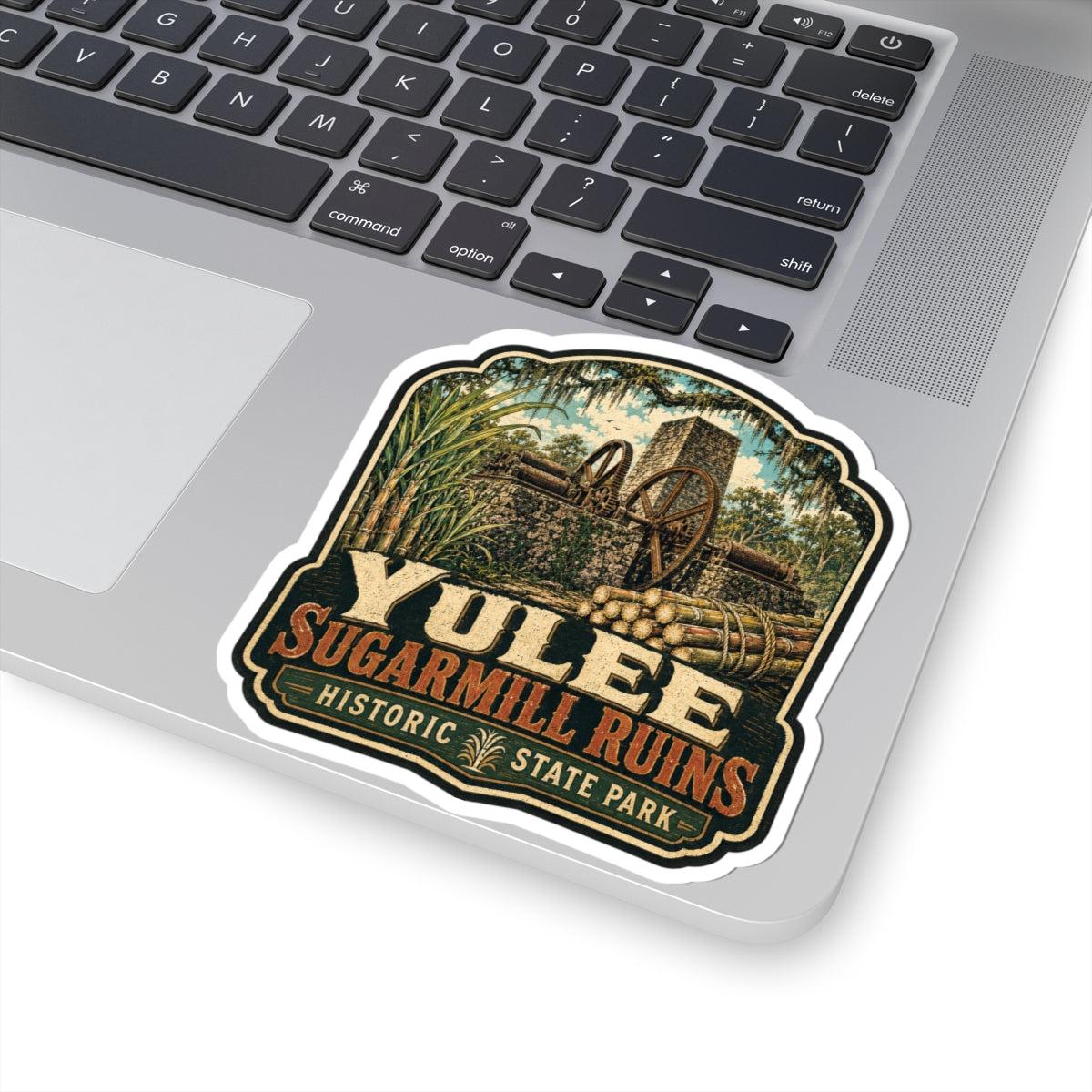 Yulee Sugarmill Ruins Vintage Park Sticker — Historic State Park Souvenir