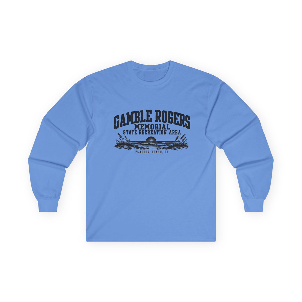 Gamble Rogers Memorial State Recreation Area Logo- Long Sleeve Tee