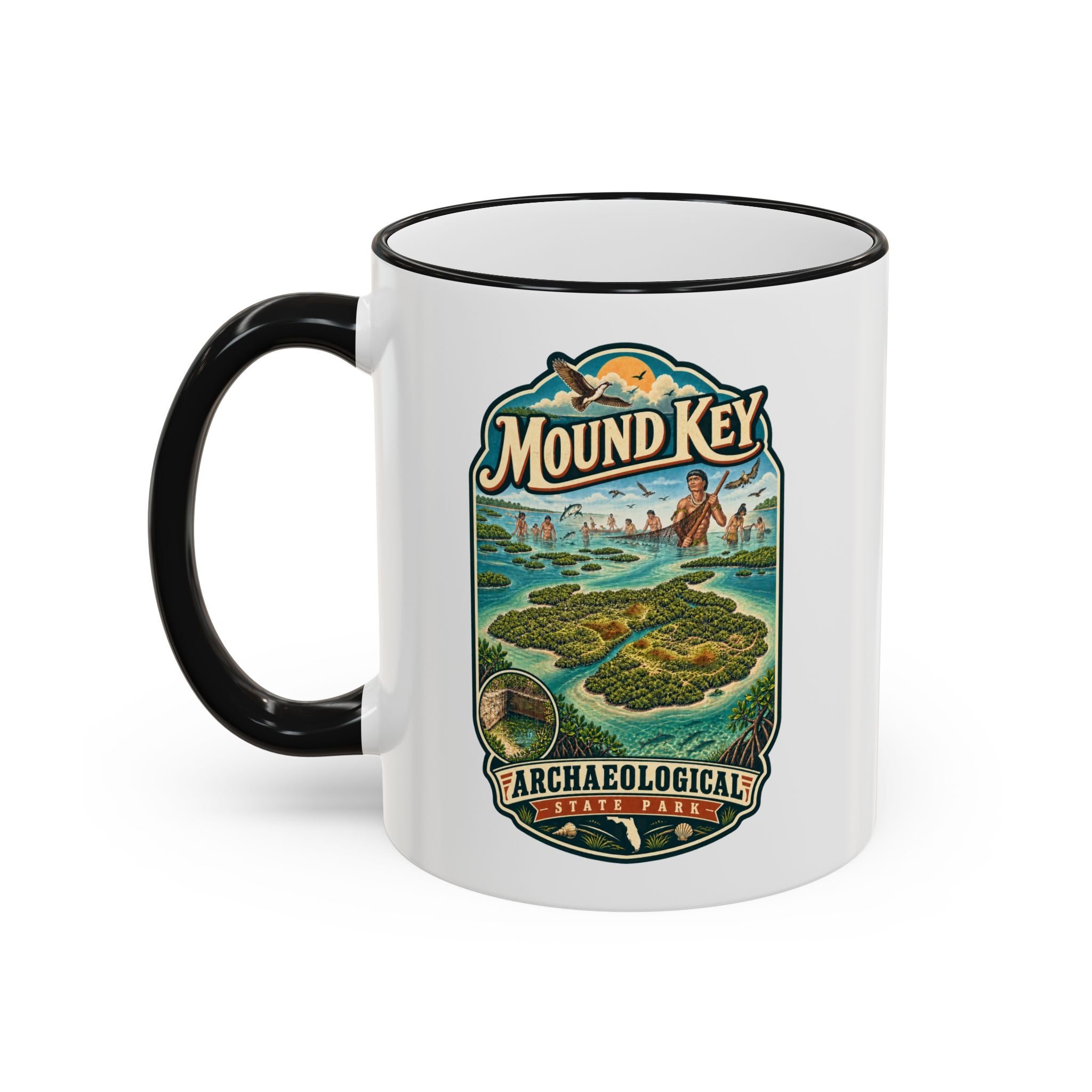 Mound Key Accent Rim & Handle 11oz/15oz
