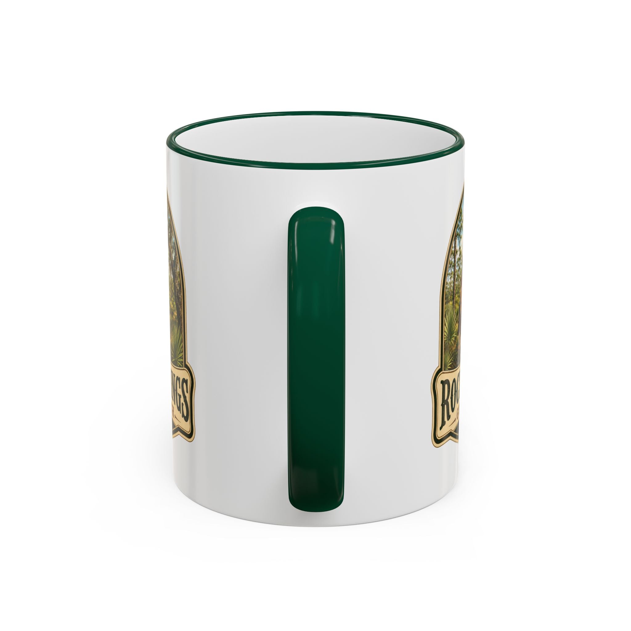 Rock Springs Guest Ranch Vintage Mug — Accent Rim & Handle 11oz/15oz