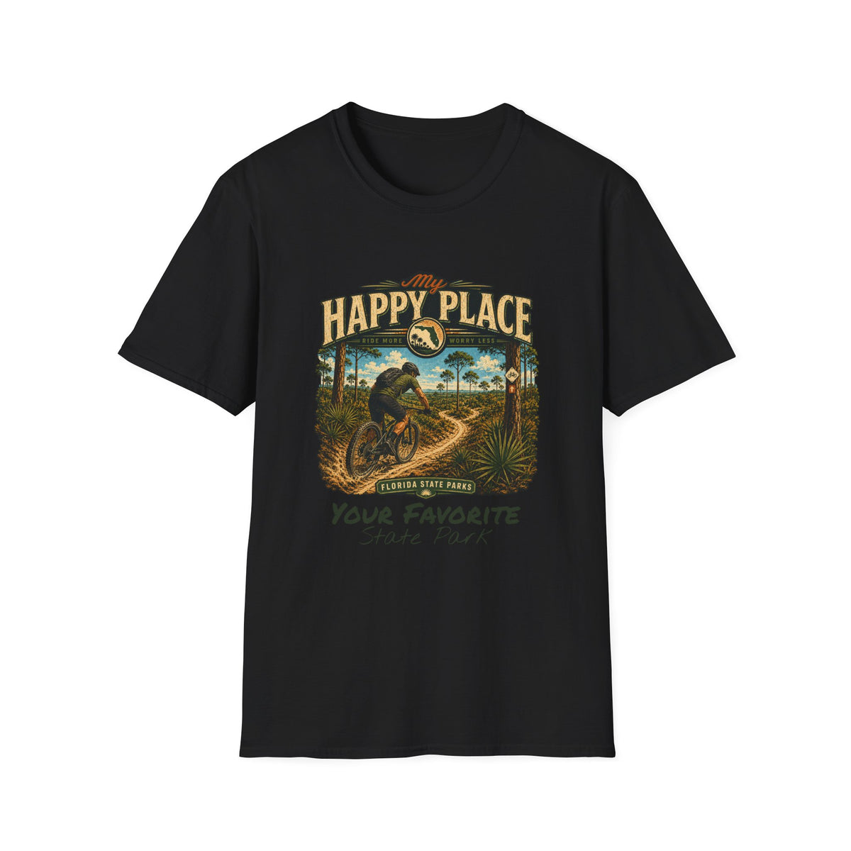 CUSTOMIZABLE Mountain Bike- Retro Tee