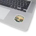 Amelia Island State Park Sunset Sticker — Vintage Beach Kiss-Cut Decal