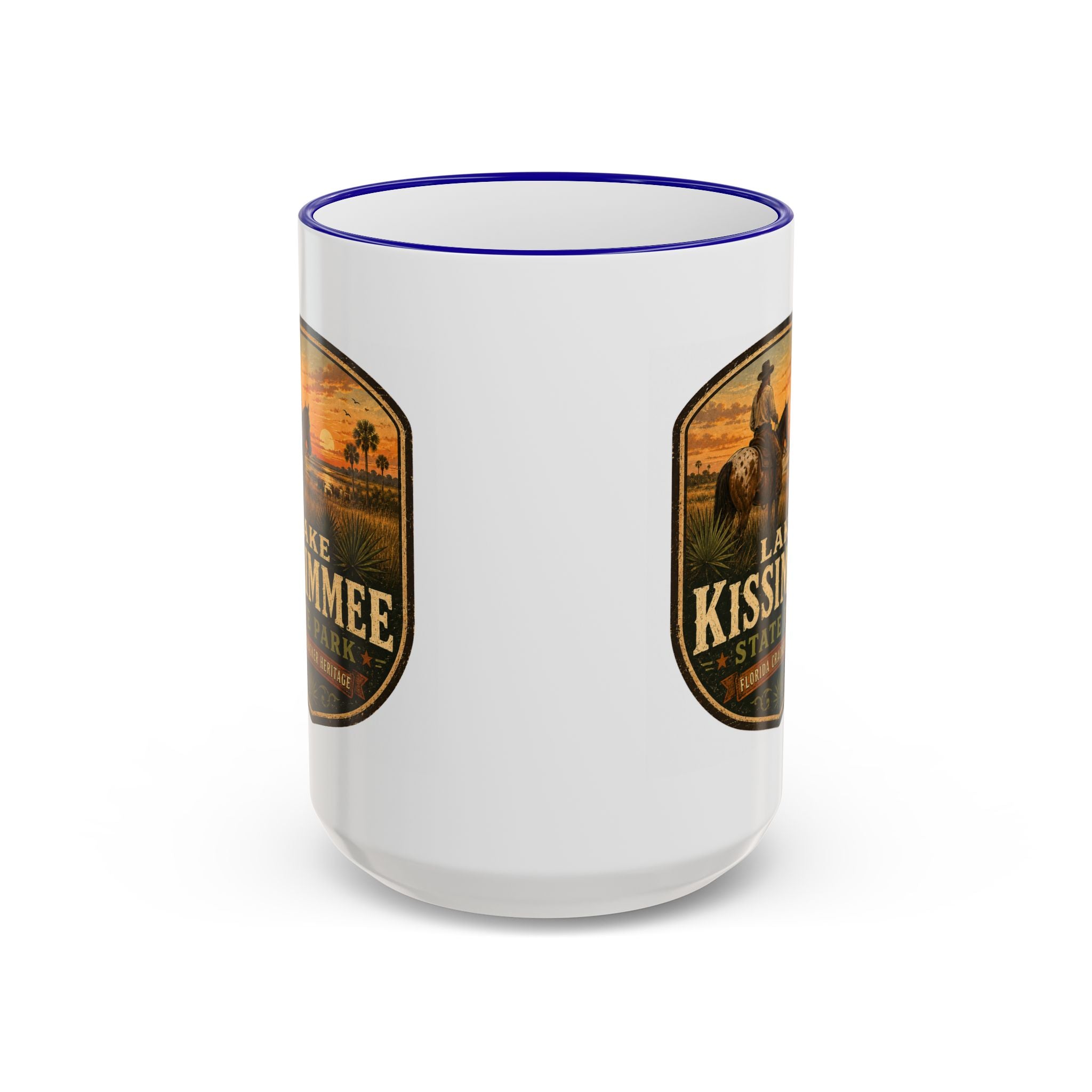 Lake Kissimmee Sunset Mug — Accent Rim & Handle 11oz/15oz