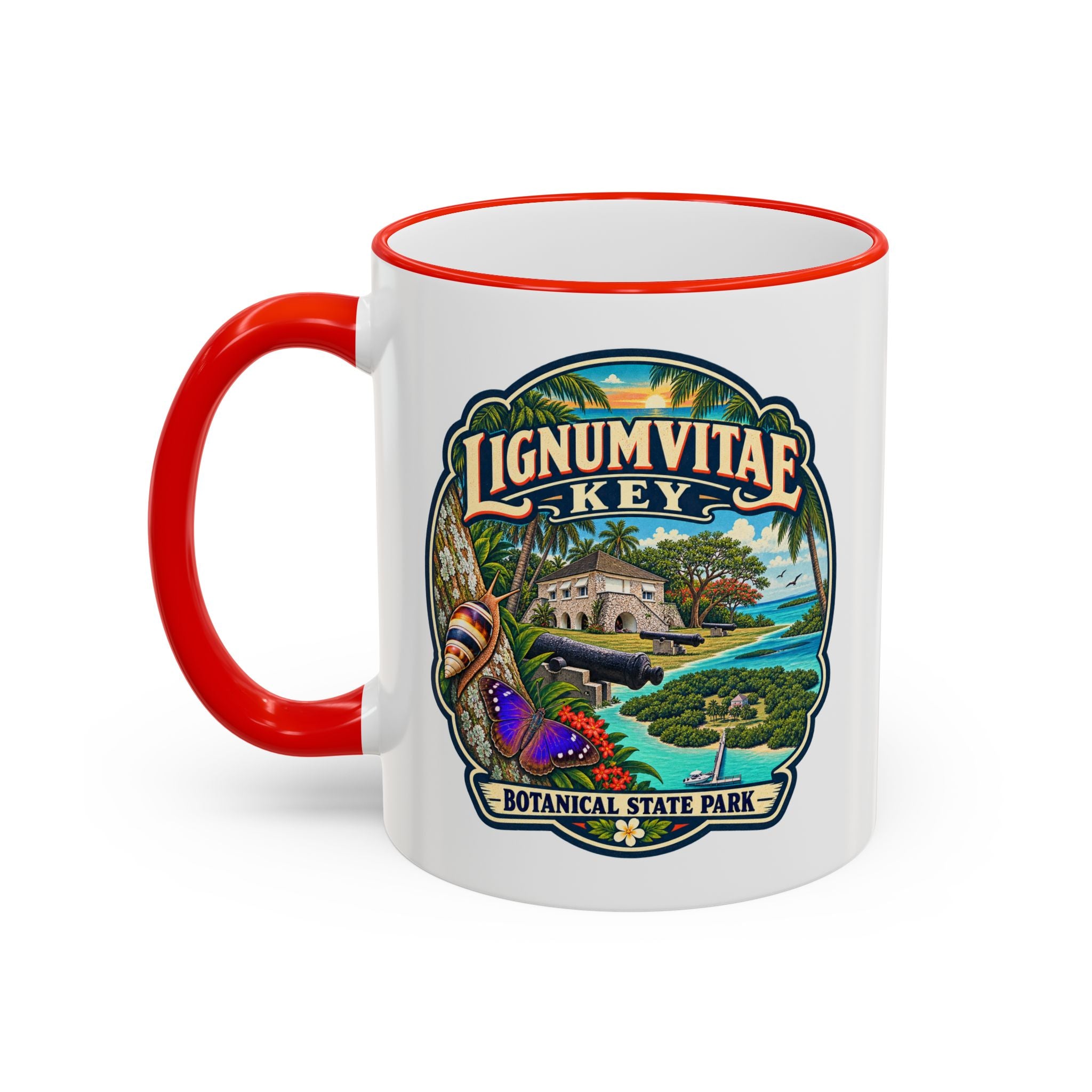 Lignumvitae Key Accent Rim & Handle 11oz/15oz