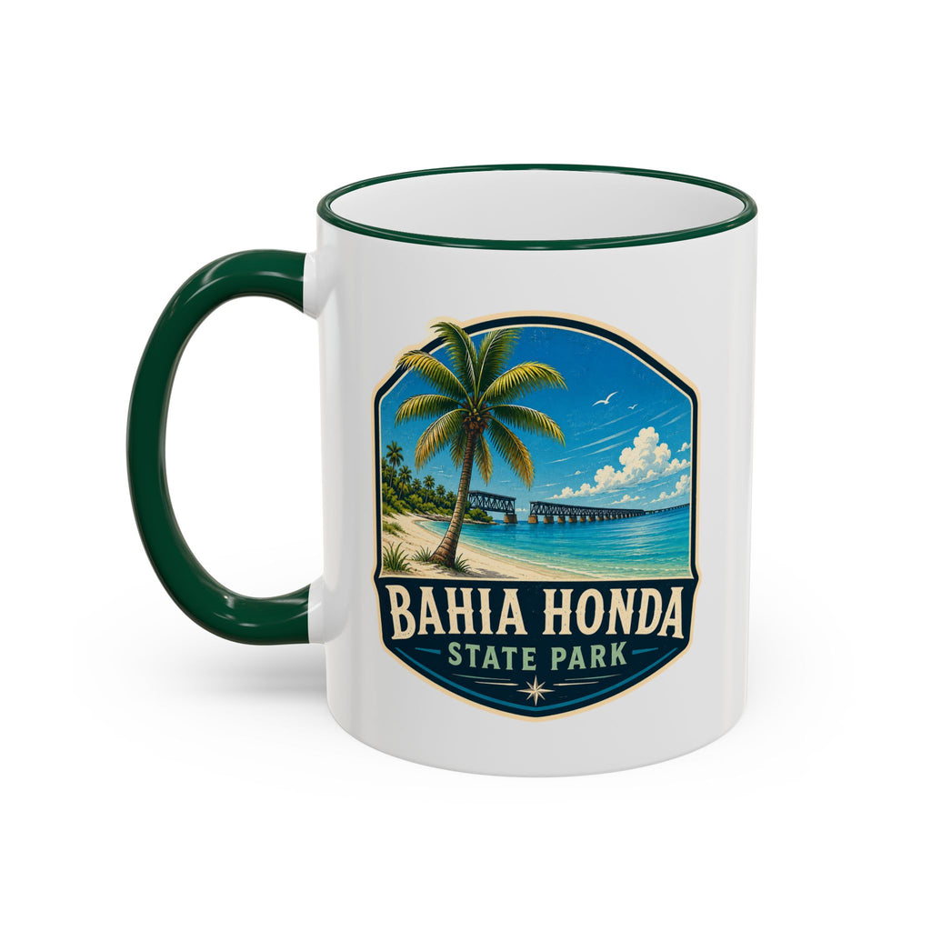 Bahia Honda Vintage Mug — Accent Rim & Handle 11oz/15oz