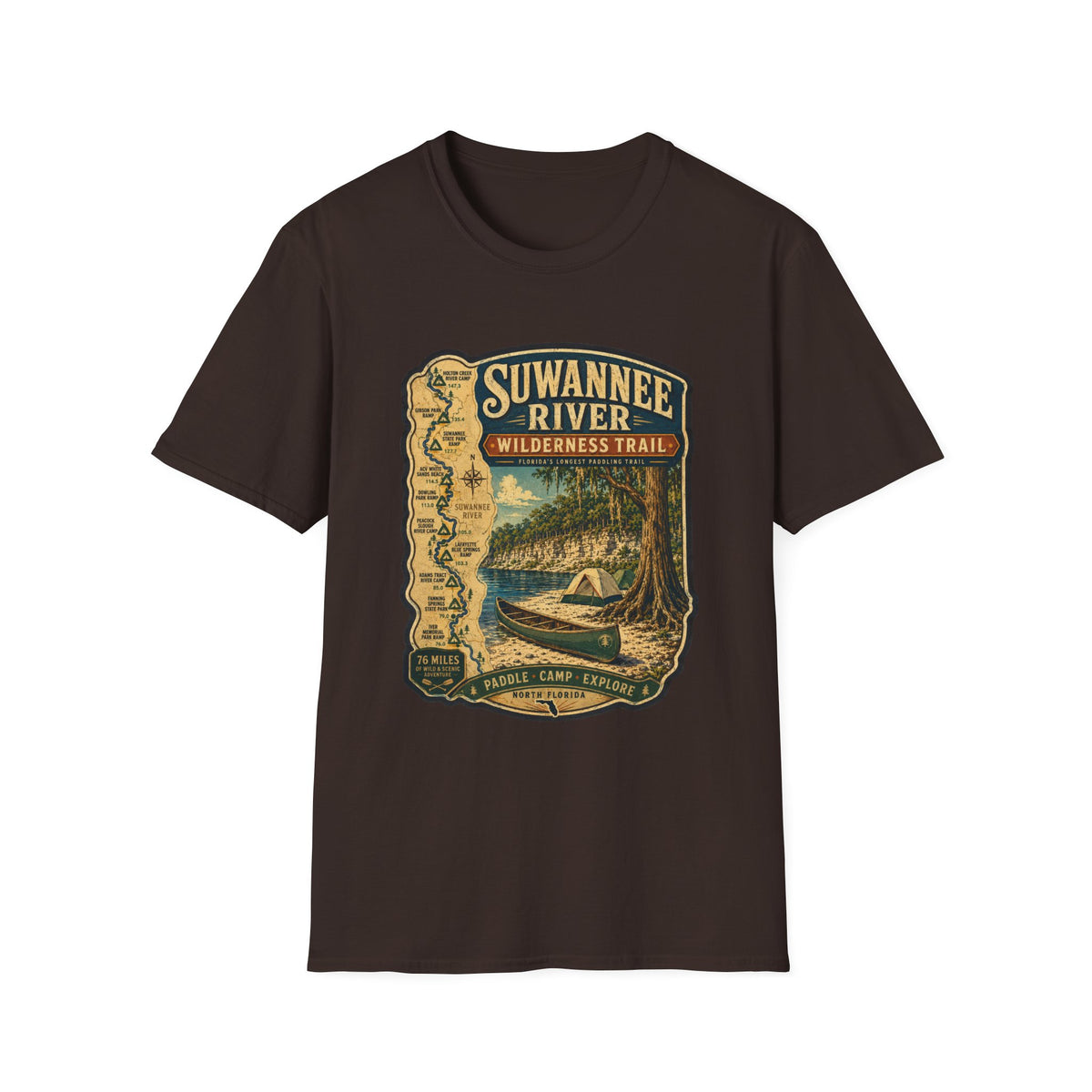 Suwannee River Wilderness Trail - Retro Tee