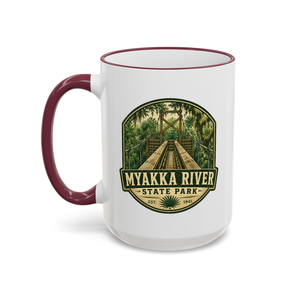 Myakka River Vintage Mug — Accent Rim & Handle 11oz/15oz