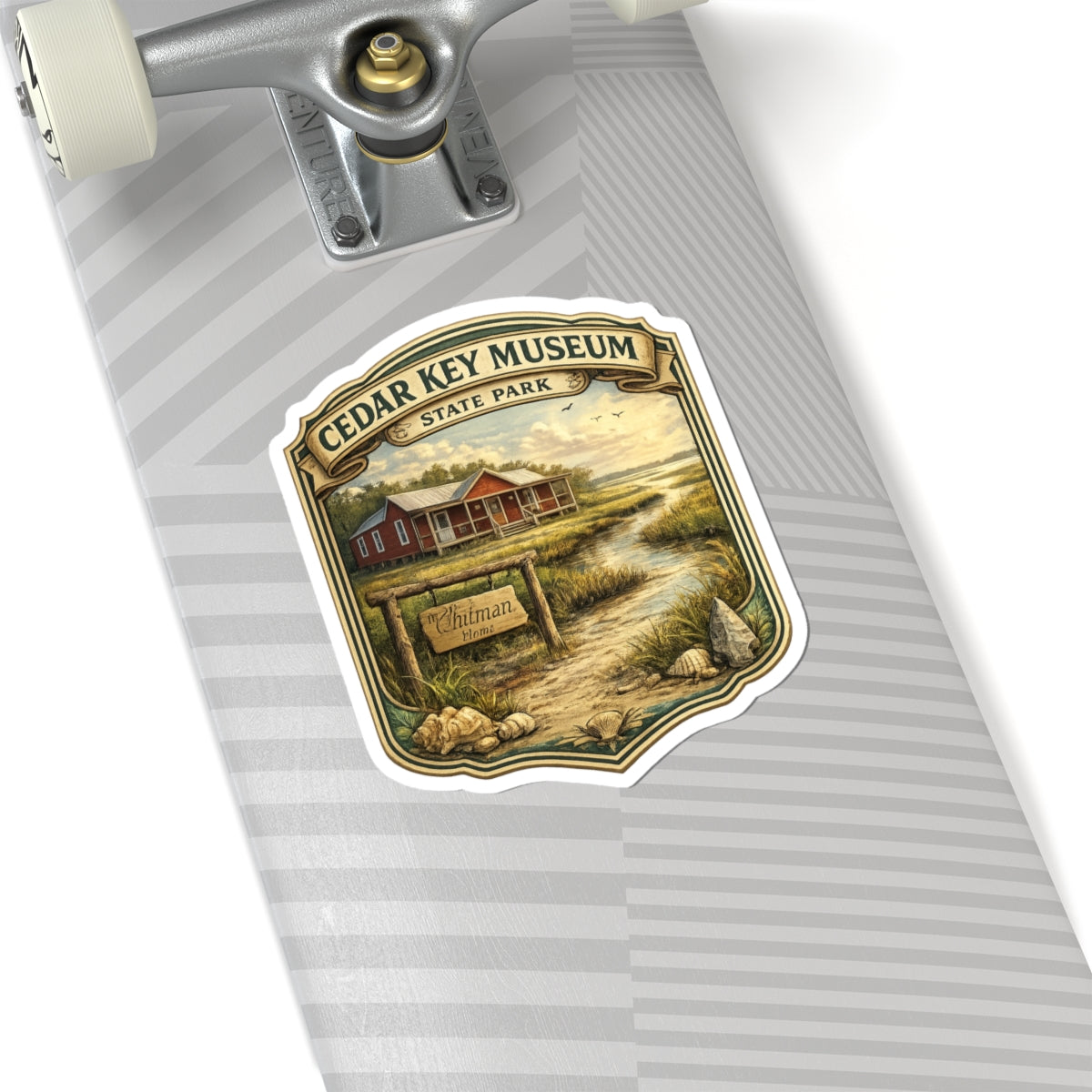 Cedar Key Museum Vintage State Park Sticker — Scenic Travel Decal